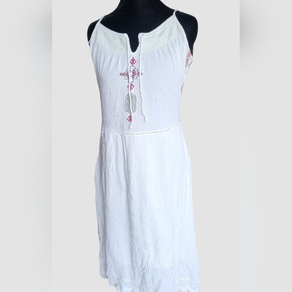Spaghetti Strap Western Embroidery Dress Size Medium